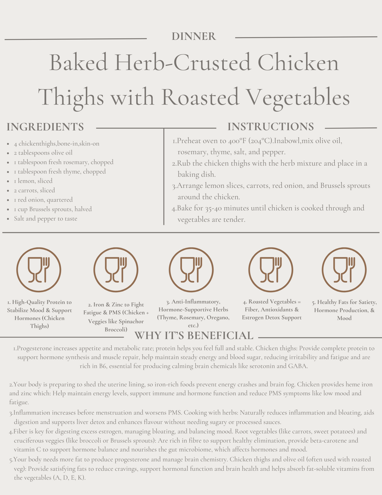 Luteal Dinner Recipe